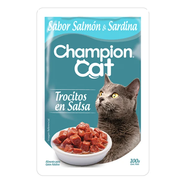 ALG0011 Sachet Champion Cat Salmón y Sardina