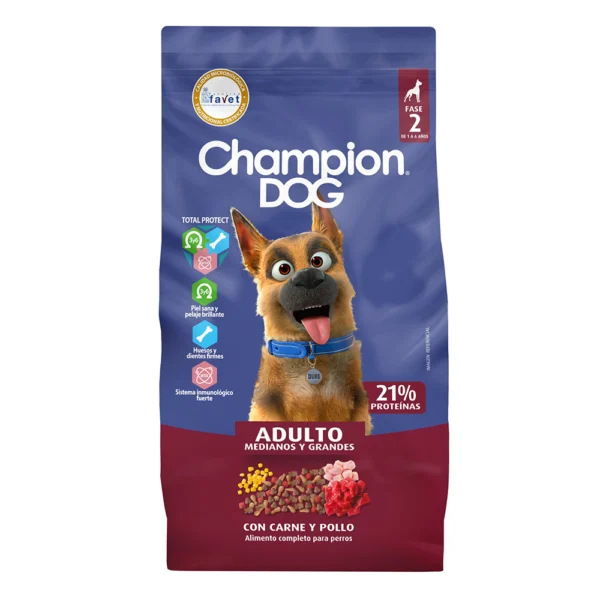 Champion Dog Adulto Carne y Pollo 18 Kg