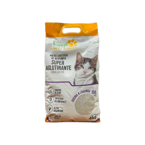 ALG0018 Arena Sanitaria para Gatos Loops 4 kg