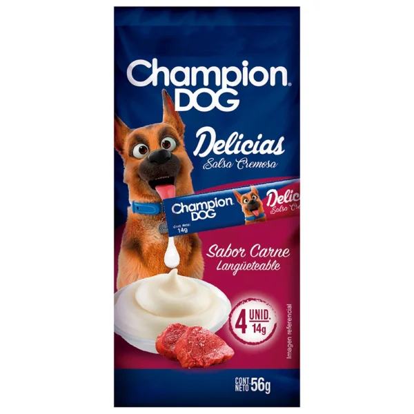 Snack para perro sabor carne Champion Dog Delicias 56 g